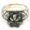 Sebastian Crown Ring BLACK U[ z / EHbg WWR-25596 MEN BK 17