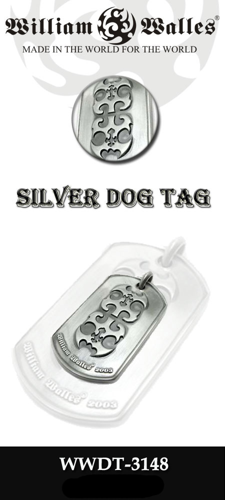 Silver Dog TagVo[ hbO^O WWDT-3148 CHAIN