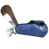 Stylish Blue Leather Keyholder キーホルダー WWK-17014 |G1