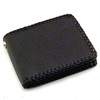Simple Cowhide Wallet Vo[ gEO WW-1369 BK