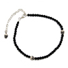 Black Spinnel Skull Bracelet I シルバーペアリング WWB-28357 BK