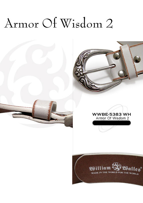 Leather Beltxg / obN WWBE-5383 WH